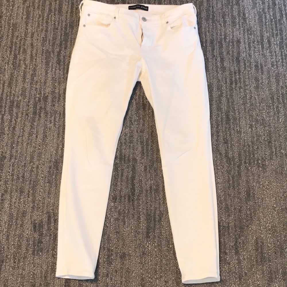 Express white jeans